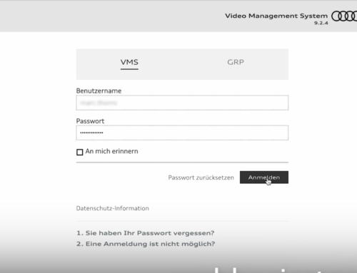 Audi Video Management System (VMS)